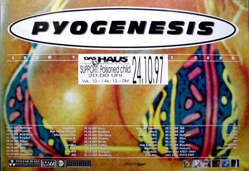 Pyogenesis 1997 plakat - -,